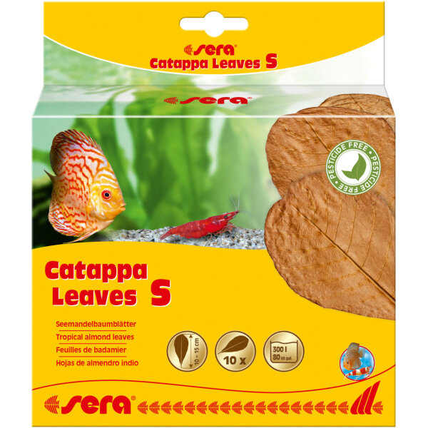 sera catappa leaves s 14 cm 10 ks listy