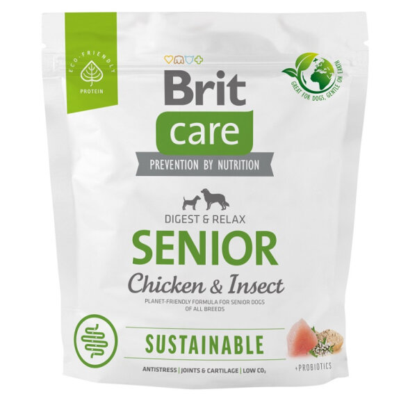 brit care granuly dog sustainable senior 1kg original
